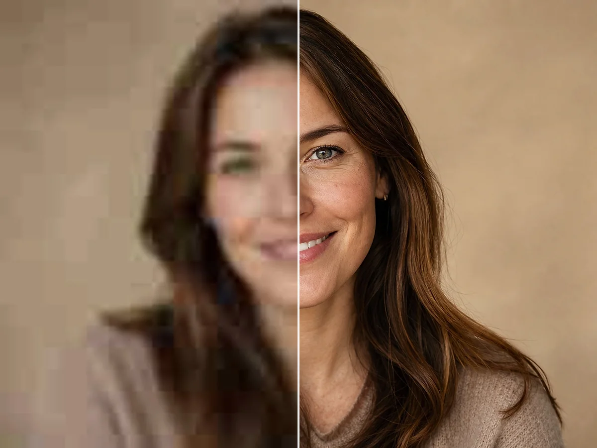AI Analyzes and Enhances the Image